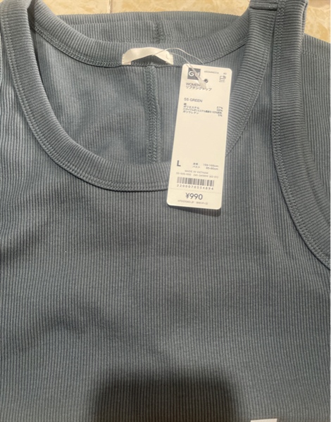 Áo Ba Lỗ GU Màu 55 Green Size L - Chiếc