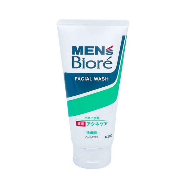 Sữa Rửa Mặt Kao Biore Men Facial Wash Cho Da Mụn 130G