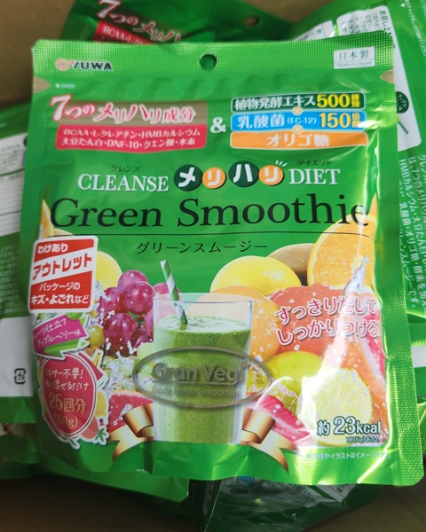 Bột Green Smoothie yuwa 150g Vỏ trái cây Xanh