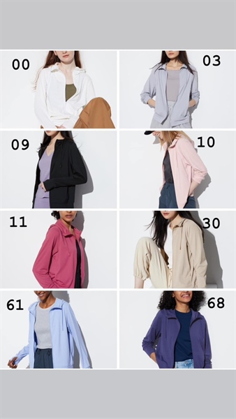 Áo chống nắng Hồng Đậm màu 11 Size S 2024