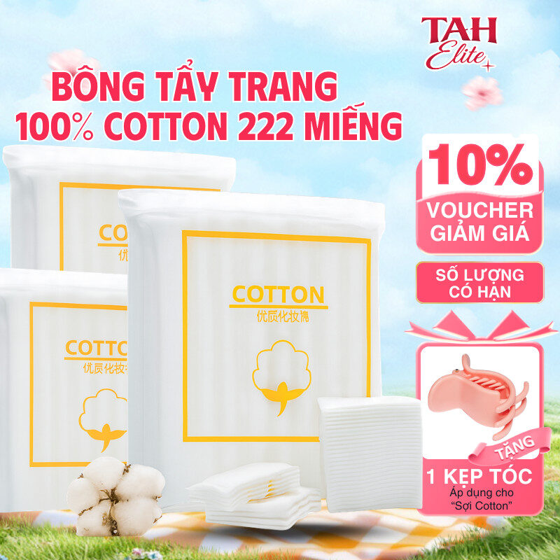 Bông Tẩy Trang 3 Lớp 222 Miếng Tiện Dụng