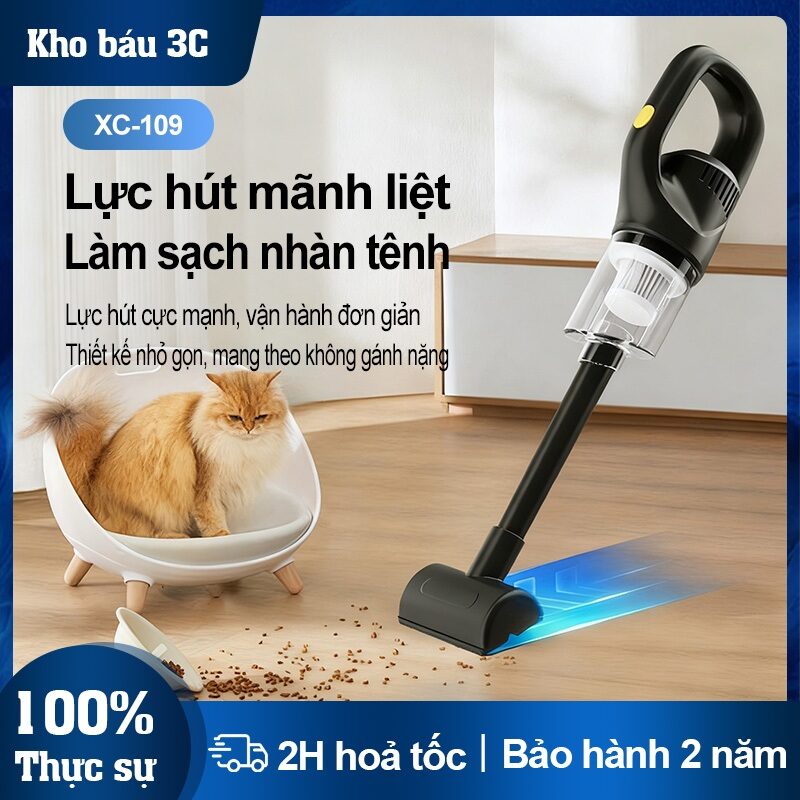 Máy Hút Bụi Cầm Tay Mini Không Dây - Làm Sạch Cho Ô Tô