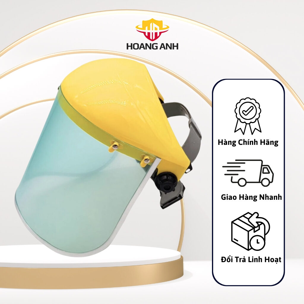 Mũ bảo hộ kết hợp mạng che mắt giúp bảo vệ đầu và mắt của bạn khi làm việc
