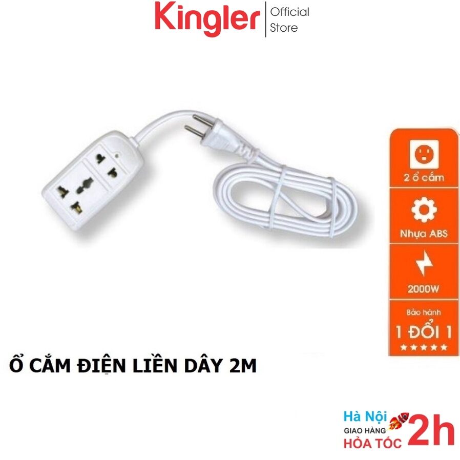 Ổ Cắm Điện Có Dây Nối Dài 2m