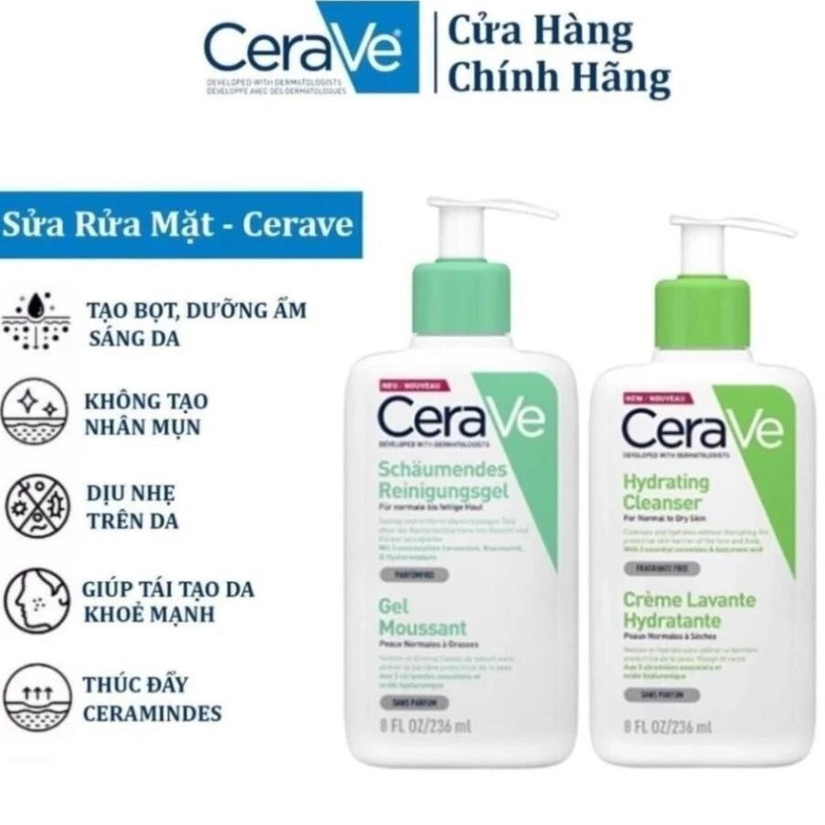 Sữa Rửa Mặt CeraVe Smoothing
