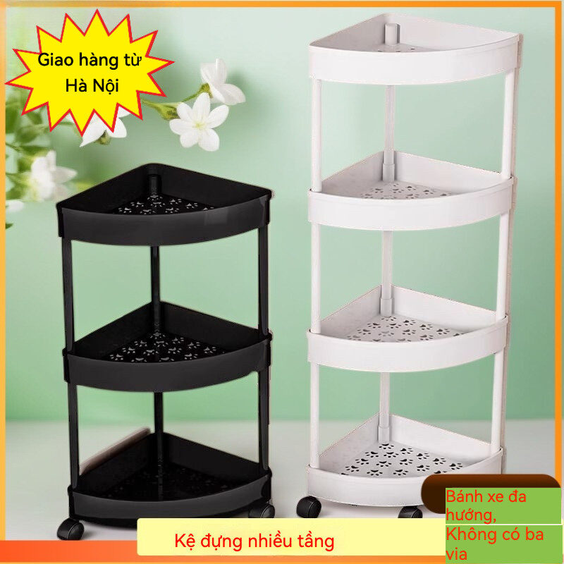 【Giao hàng từ Hà Nội】Kệ Tam Giác Góc Tường Nhà Tắm Đa Năng 2-5 Tầng - Giá Đỡ Mỹ Phẩm & Đồ Dùng Cá Nh